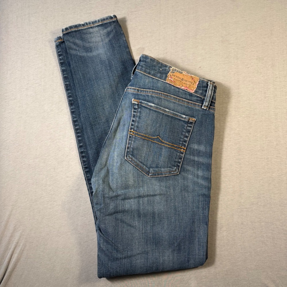 Denim & Supply Ralph Lauren Mens Slim Fit Jeans Blue Wash 30x30 RN41381